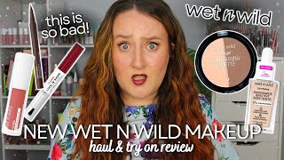 WET N WILD *NEW* MAKEUP TRY ON - Skin Tint, Liquid Blush & THE WEIRDEST LIQUID LIP I'VE EVER USED!