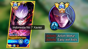XAVIER VS HERO META ARLOTT WHO WILL WIN?? | XAVIER BROKEN BUILD COUNTER META ARLOTT - MOBILE LEGENDS