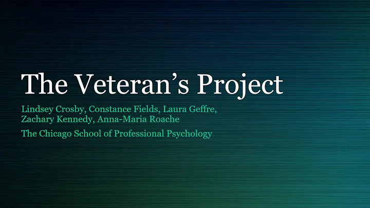 The Veterans Project Group Presentation with refer...