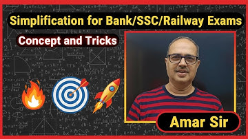 Simplification for Bank/SSC/Railway Exams: Concept and Tricks by Amar Sir 🎯🚀🔥 | Viral Maths #009
