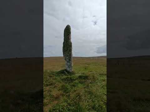 Stone of Setter, Neolithic standing stone in Eday island, Orkney islands