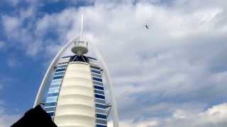 Helicopter landing at Burj Al Arab