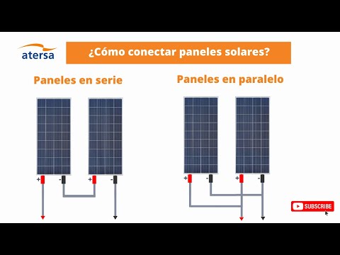 Como conectrar Paneles fotovoltaicos en serie y paralelo. 