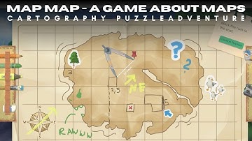 🗺️ Map Map - A Game About Maps PC Gameplay "Cartography Puzzle Adventures" 🧭