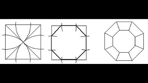 How to draw octagon when across flat length is given.