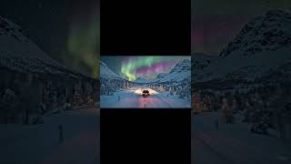 Long Drive Under Northern Lights #lifeisbutadream #northernlights #finland