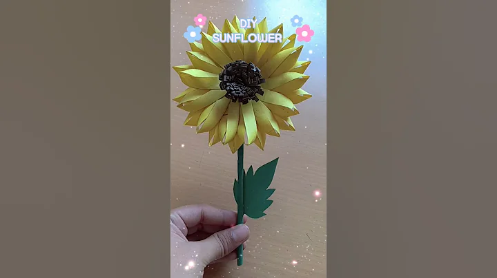 DIY Sunflower😍💛#youtube #craft #shorts #viral #trending