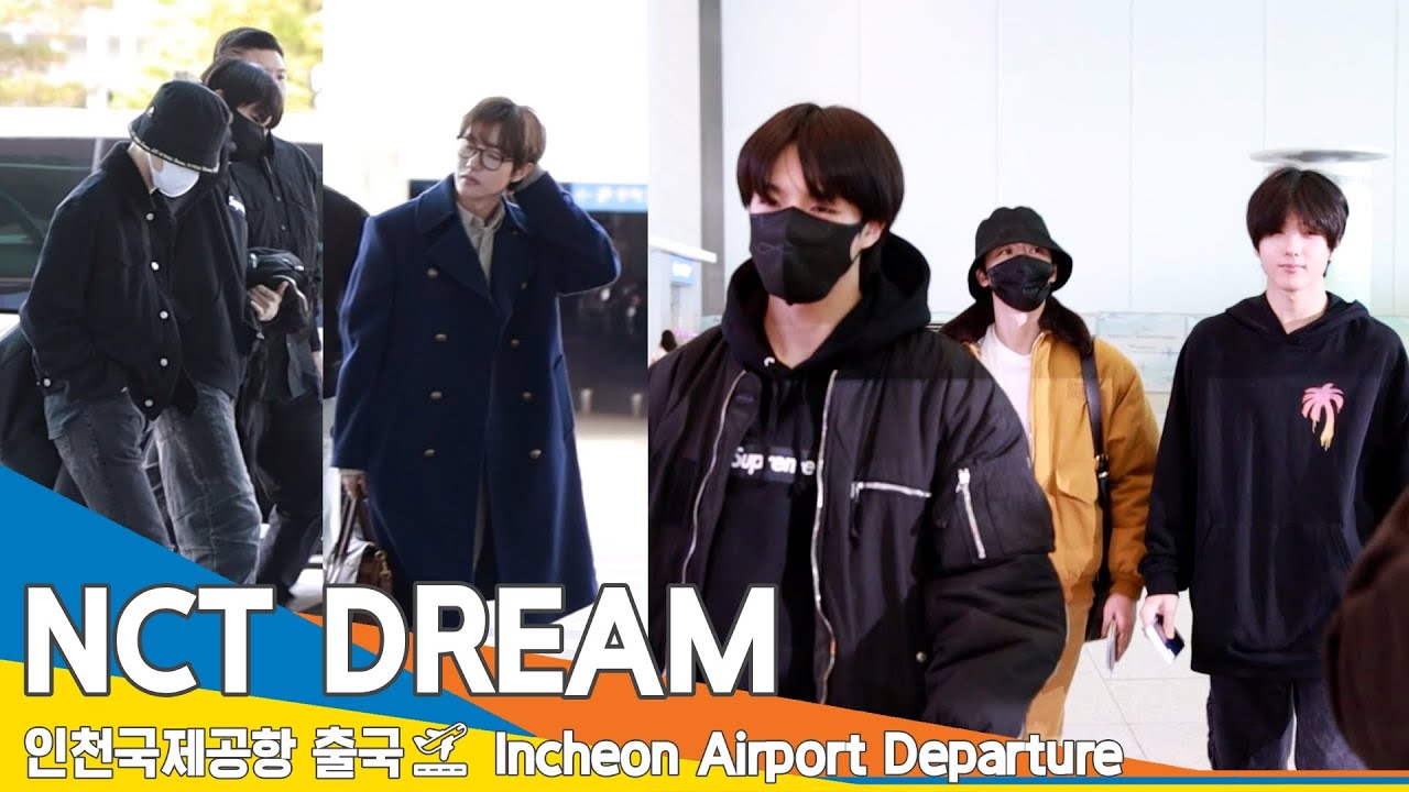 NCT DREAM, '런쥔·천러'를 뒤로 하고 '제노·지성·재민' 먼저 출국✈️ICN Airport Departure 23.10.27 #Newsen