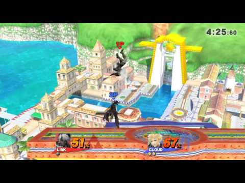 スマブラWiiU リンク対クラウド　【ガチ部屋1on1】
