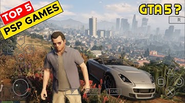 Top 5 Best High Graphics Open World PSP Games || Android/iOS || GTA 5 ??