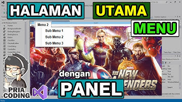 Membuat Halaman Menu Utama Menggunakan Panel di VB .Net