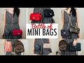 MINI BAGS - MODELLING & COMPARING 12 DIFFERENT STYLES  | FashionablyAMY