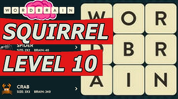 Wordbrain Squirrel Level 10 Answers (Android/IOS)
