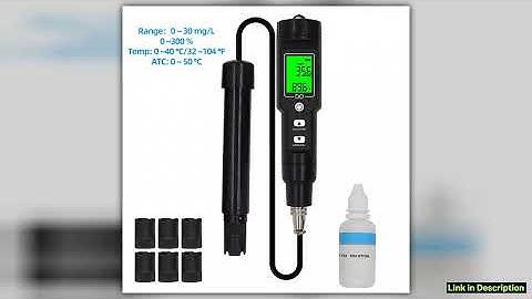 DO9100 Digital Dissolved Oxygen Meter 00300 MgL Waterproof ATC 003000 DO Tester Water Quality Oxyge