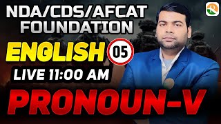 Pronoun -5 for NDA | NDA online Classes | NDA/CDS/AFCAT English Class 2024 | NDA English classes