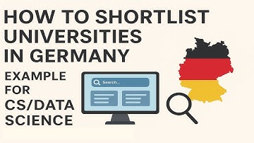Project SS26 - University Shortlisting tutorial(Example for CS/ Data Science)