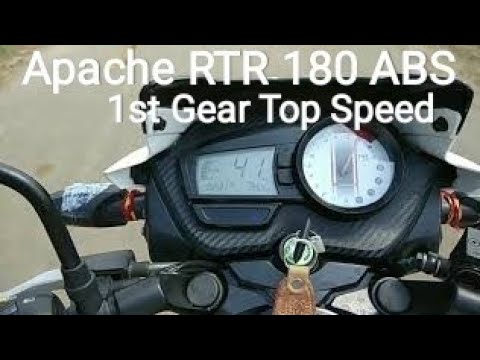 2019 TVS Apache RTR 180 ABS 1st Gear Top Speed