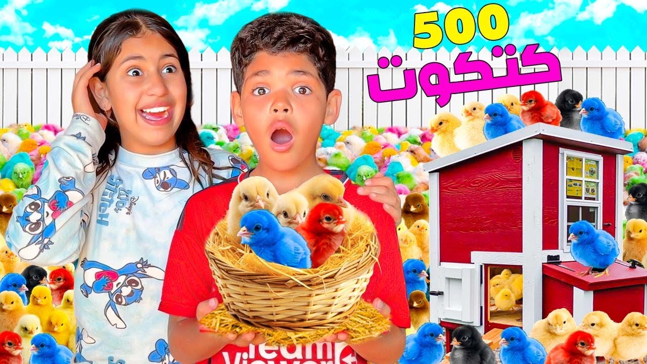 اخيرا..اشترينا 500 كتكوت🐥لكن هربوا من المزرعة 😱(بسبب الكلب🐶)