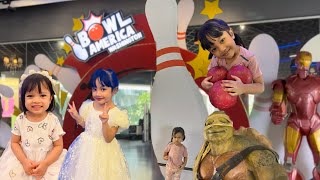 Sofia as Flower Girl 🌹 & Kids Friendly Bowling @ I-City #icityshahalam  #bowling #entertainment
