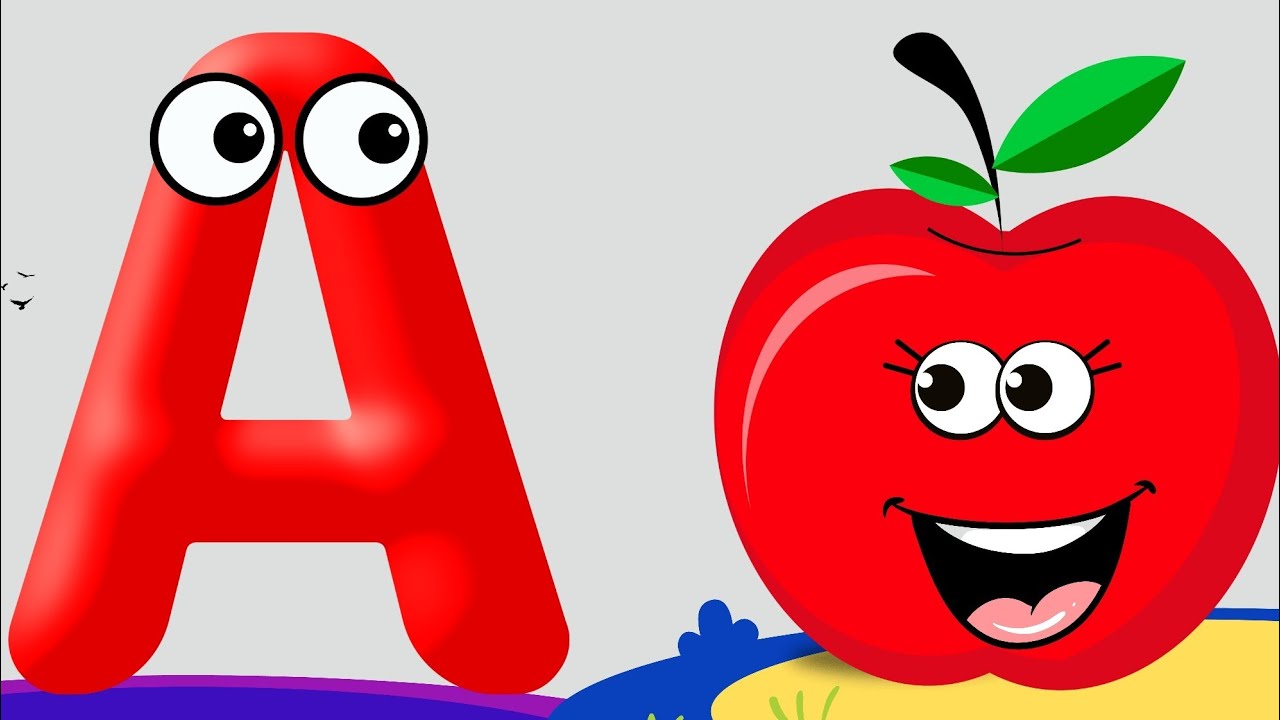 A for apple b for ball kids alphabet phonics sound video for kids