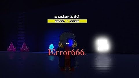 Error!666 Sans gameplay