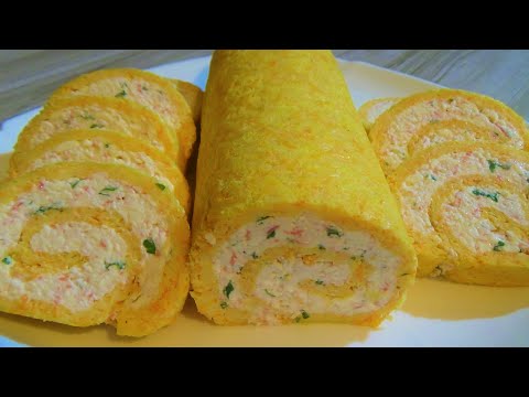 Шикарная закуска! Очень вкусный рулет на праздничный стол