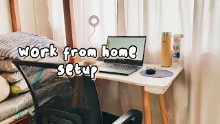 Work desk setup 💻✨ | WFH diaries