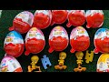 Satisfying sounds ASMR chocolate kinder Joy surprise egg unboxing happy collection toys #asmr