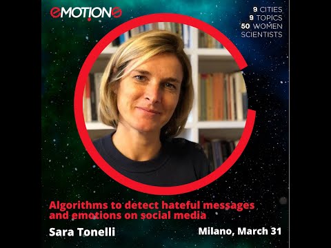 Algorithms to detect hateful messages and emotions on social media - Sara Tonelli