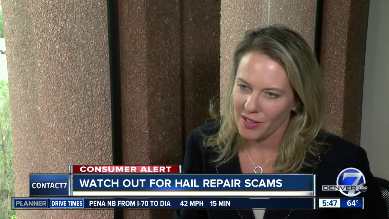 Warning about hail repair scams