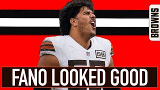 SPENCER FANO LOOKED GREAT! ... THE REST OF THE LINE LOOKED...