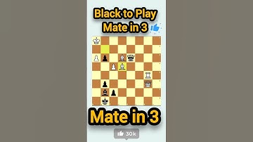Black’s Brilliant Mate in 3 #chess #matein3 #checkmate #chesscom ❤️❤️