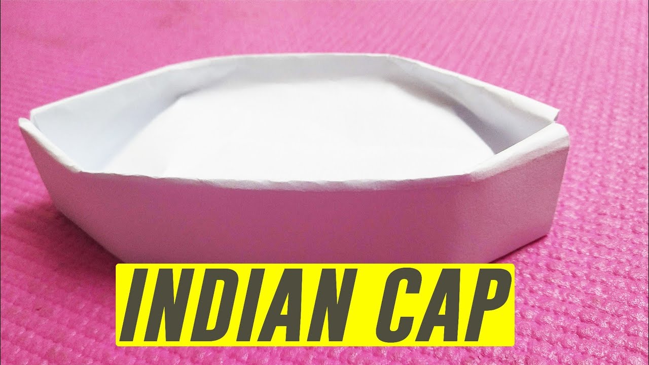 How To Make Paper Hat For Kids Origami Indian Cap Gandhi Cap How 