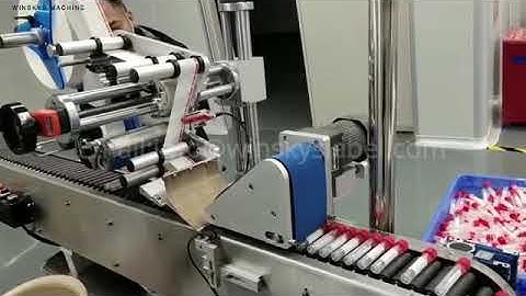 WINSKYS ST-21900 AUTO Horizontal round bottle tube labeling machine for daily industry