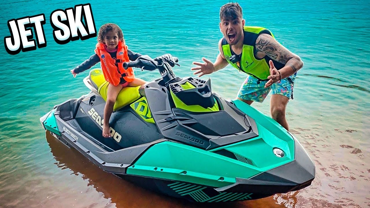 ANDEI NO JETSKI DO MEU PAI * EU QUE FUI DIRIGINDO *