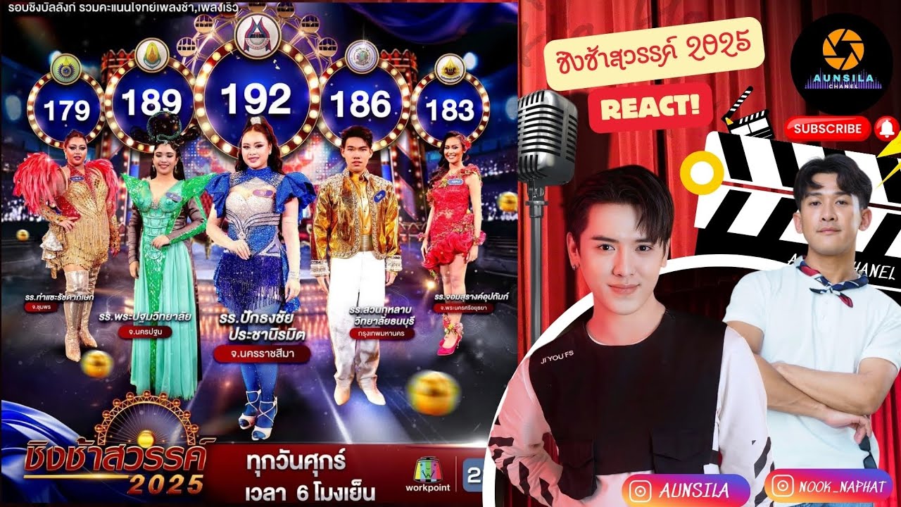 React #ชิงช้าสวรรค์2025  รอบเพลงเร็ว 5 ทีม #ชิงบัลลังก์  Aunsila Chanel