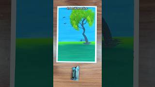 Where Silence Feels Peaceful Easy Oil Pastel Drawing