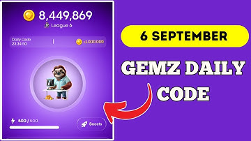 Gemz Daily Code 6 September | Gemz Daily Combo 6 September | Gemz Daily Cipher Morse Code