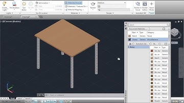 AutoCAD 3D Tutorial - Draw a Table