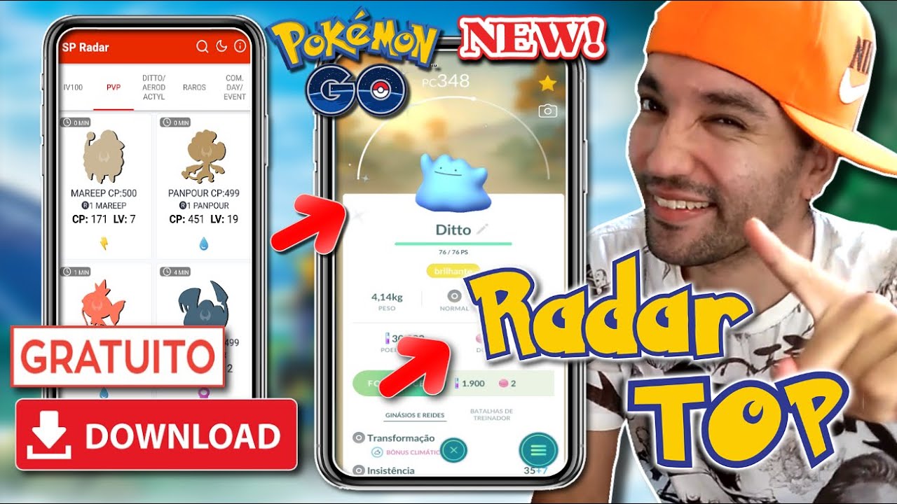 Radar de Ditto no PGsharp ! Agora Vai ! Saga em Busca do Ditto Shiny no  Evento Travessuras 