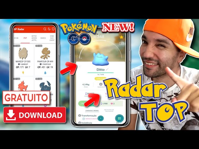 Download TOP RADAR COORDENADAS Direta de DITTO Hack FakeGps Para POKEMON GO  100% iv SHINY 