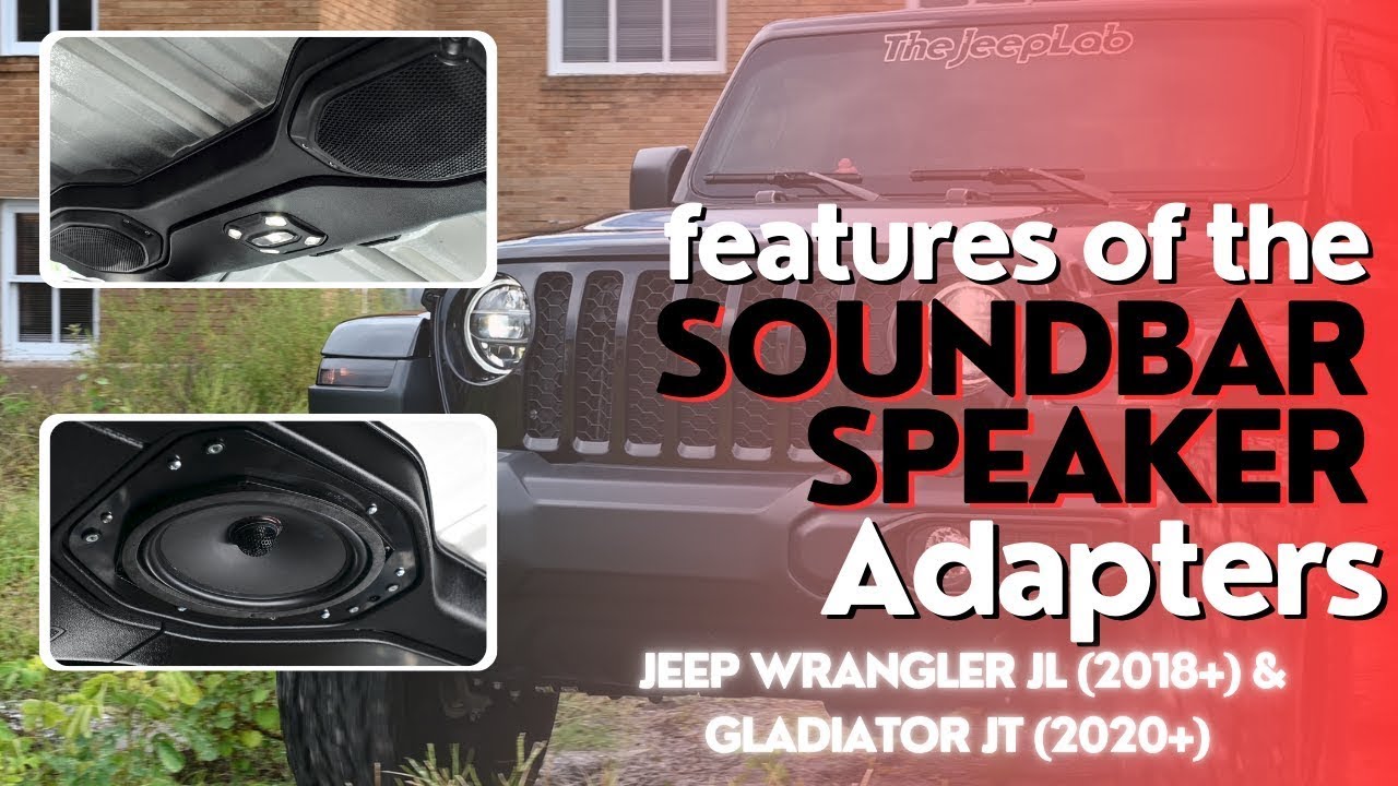 Jeep Wrangler JL (2018+) & Gladiator JT (2020+): Soundbar Speaker Adapters | 