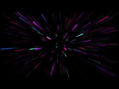 Hypnotic Neon Warp Drive Loop | 5-Minute Cosmic Light Rays Screensaver