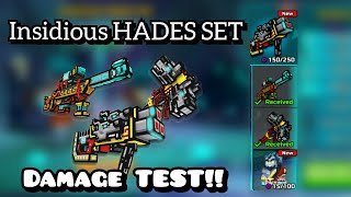 Insidious Hades SET DAMAGE TEST!! Conductor of Souls, Cerberus & Triple BITE ( Pixel Gun 3D )