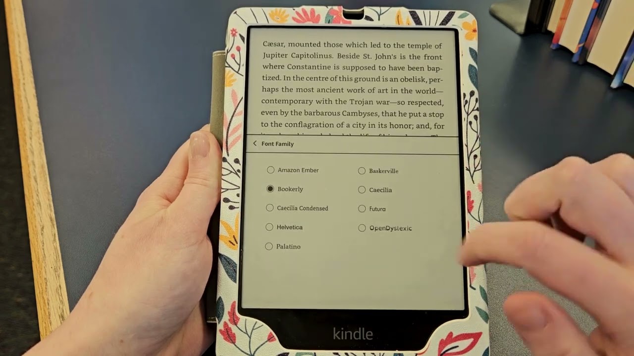 Switching the Font on Kindle