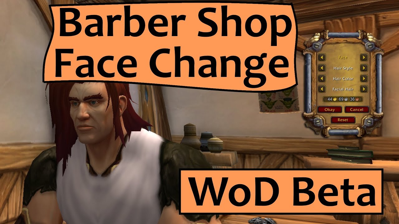 gaming logo Change Your Face at the Barber Shop in Warlords of Draenor - WoD Beta