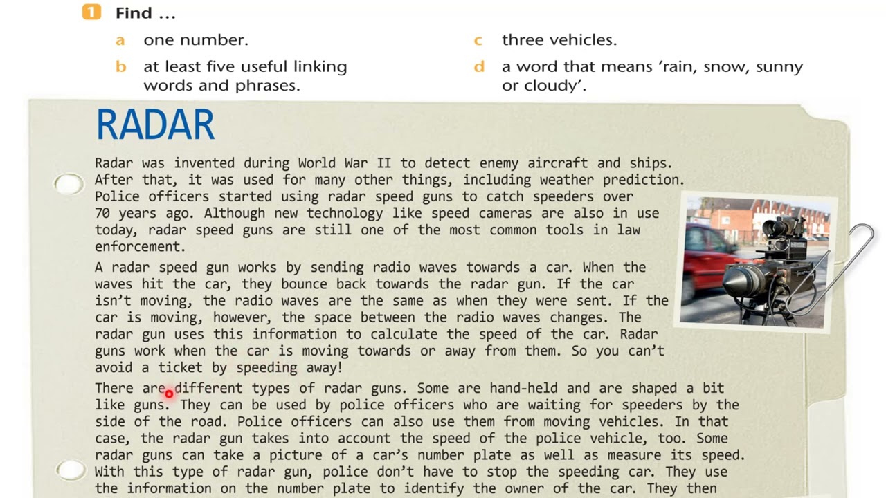 صفحة 26 انكليزي قطعة الرادار سادس اعدادي