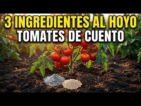 ¡ECHO ESTO EN EL HOYO! Los Tomates Crecen Más Fuertes Y No Se Enferman Todo El Verano