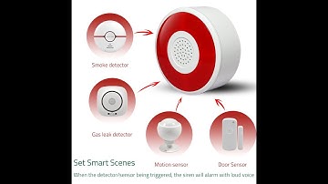 PIR motion sensor linkage the smart siren