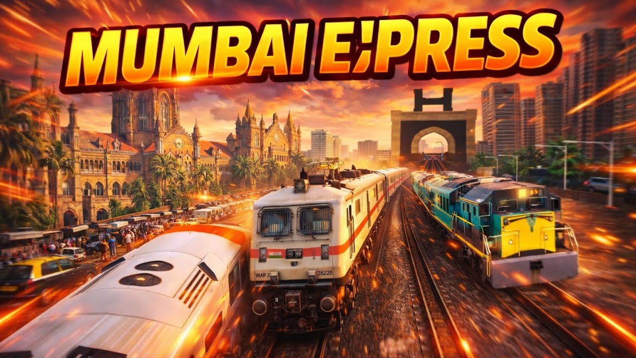 Mumbai Express vs Traffic 🚆 Crazy Train Game Full Speed Run 